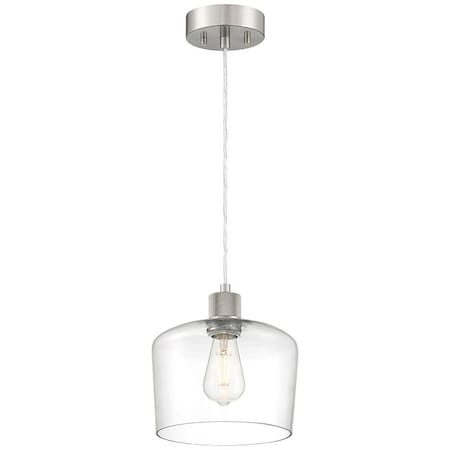 Access Lighting Port Nine Chardonnay, Chardonnay LED Pendant, Brushed Steel Finish, Clear Glass 63141LEDDLP-BS/CLR